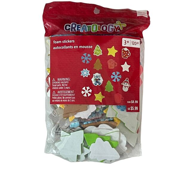 Creatology Pony Beads & Foam Stickers 11 Bags Christmas Holiday 3,840 Pieces - Picture 8 of 8